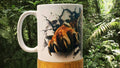 Tiger Breakout Mug | Premium 3D Tiger Design | 11 oz Ceramic Coffee Mug | Wildlife Gift | Animal Lover Mug
