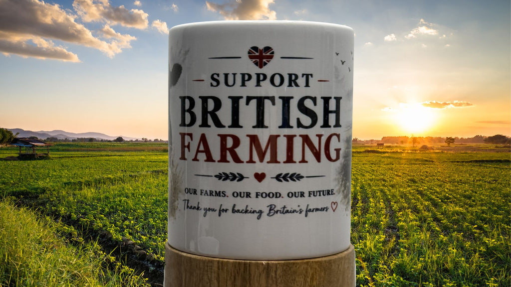 Support British Farming Mug | Our Farms Our Food Our Future Mug | British Farmer Gift | Tractor Coffee Cup (Copy)