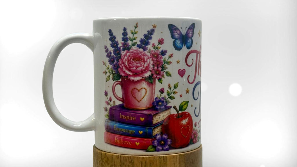 11oz Thank You Teacher Mug | End of Term Teacher Gift | Teacher Appreciation Coffee Mug | Leavers Present