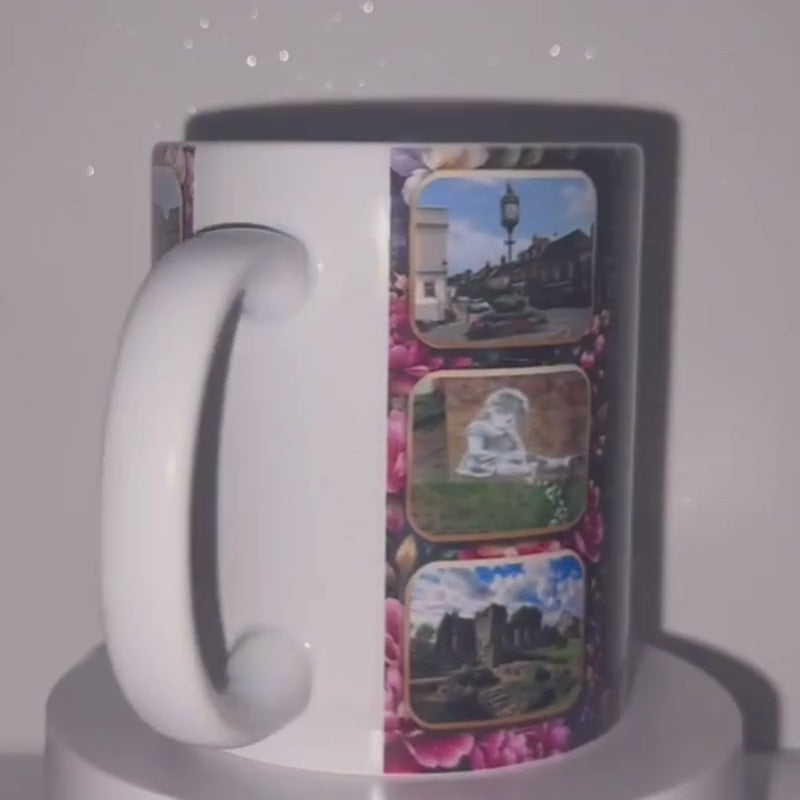 Bishop's Waltham Illustrated Mug 11oz | Historic Hampshire Landmarks, Road Names & Town Keepsake Gift