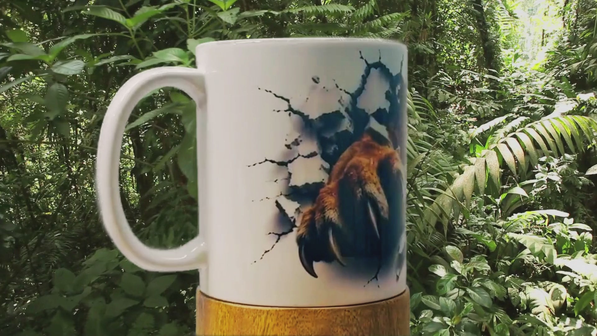 Tiger Breakout Mug | Premium 3D Tiger Design | 11 oz Ceramic Coffee Mug | Wildlife Gift | Animal Lover Mug